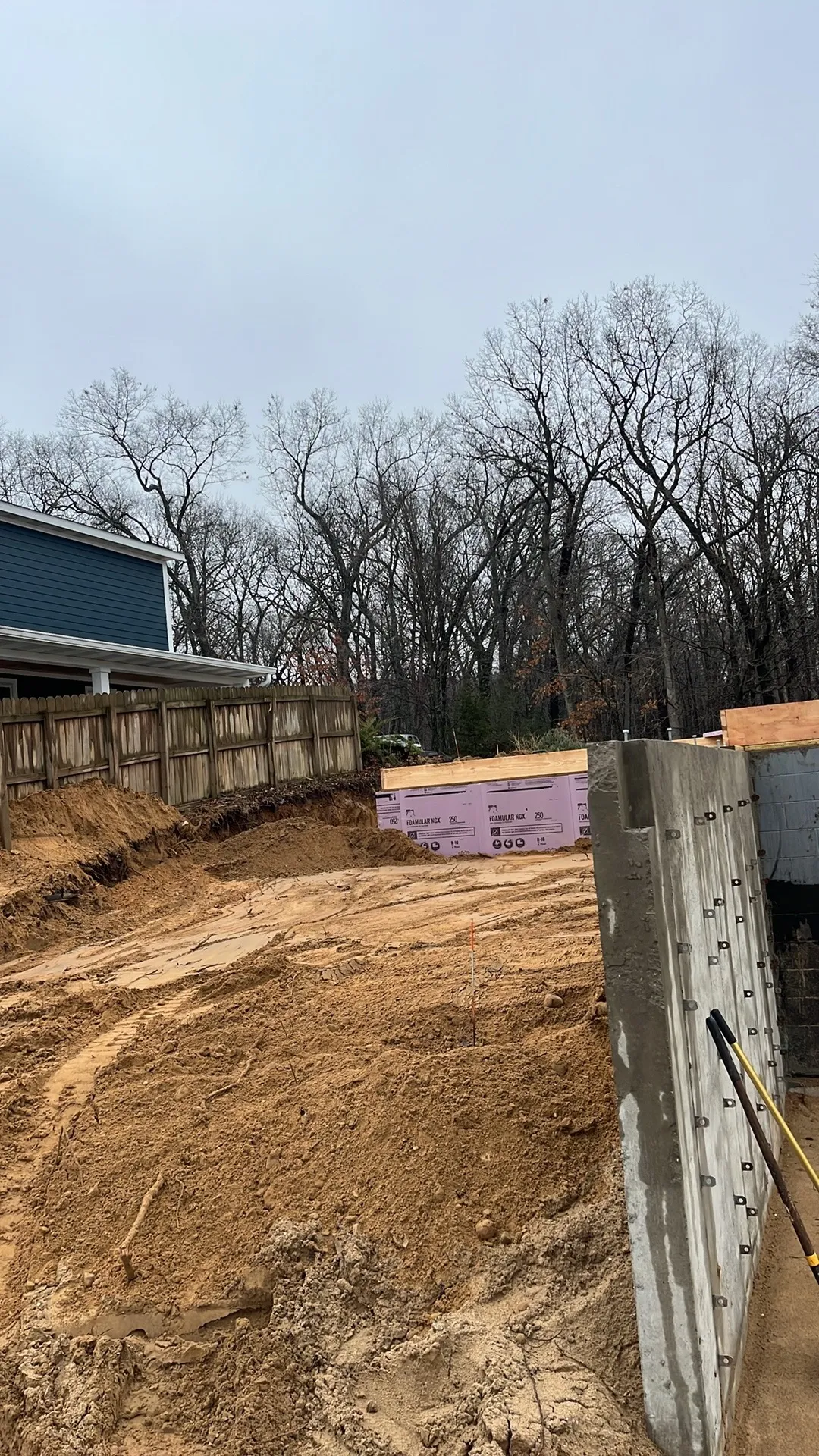 Excavated and graded site ready for the next phase at a Kalamazoo property